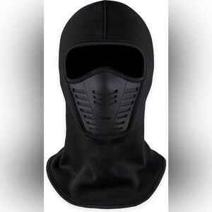 Men's Black Balaclava Face Mask with Breathable Guard